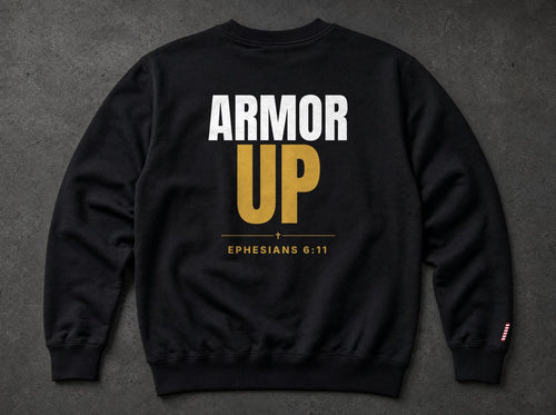 Armor Up Flag Sweatshirt - Void Black