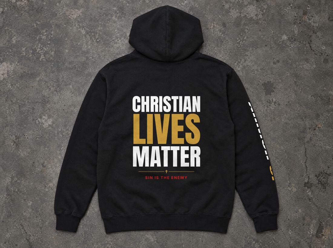 Christian Lives Matter Hoodie - Void Black