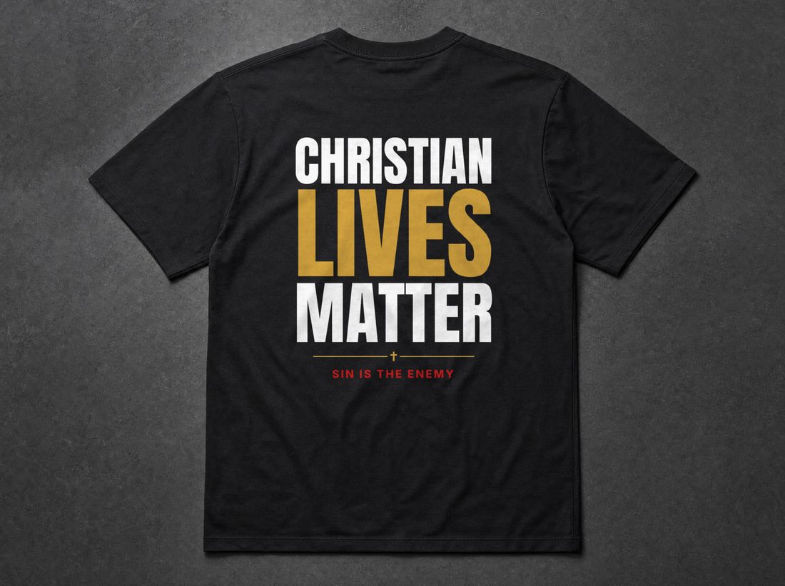 Christian Lives Matter Tee - Void Black
