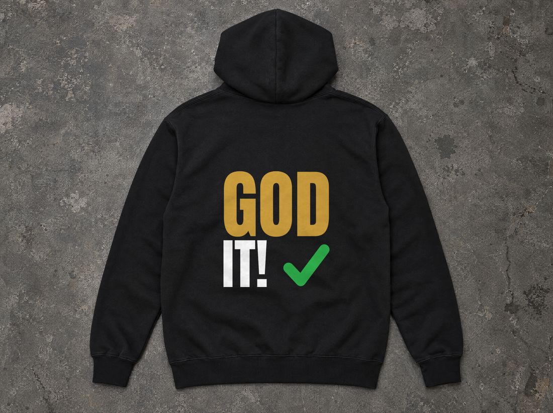 GOD IT! Hoodie - Void Black
