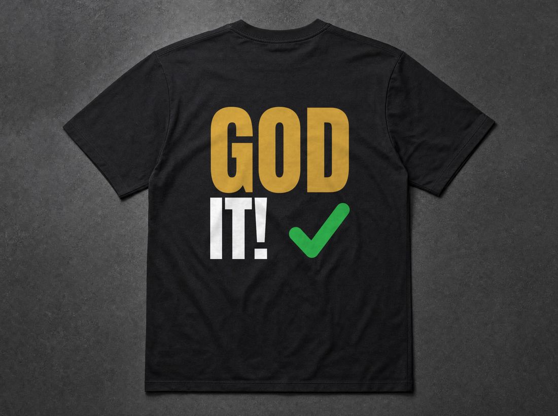 GOD IT! Tee - Void Black