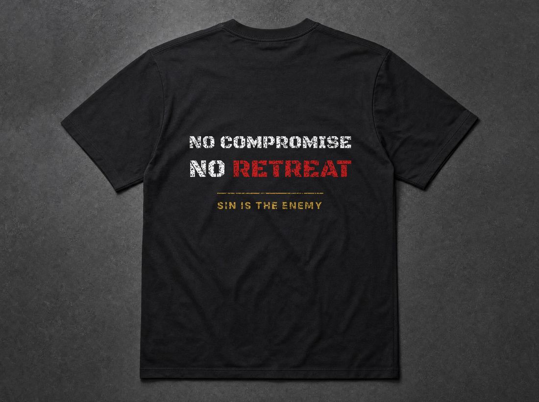 No Retreat Tee - Void Black